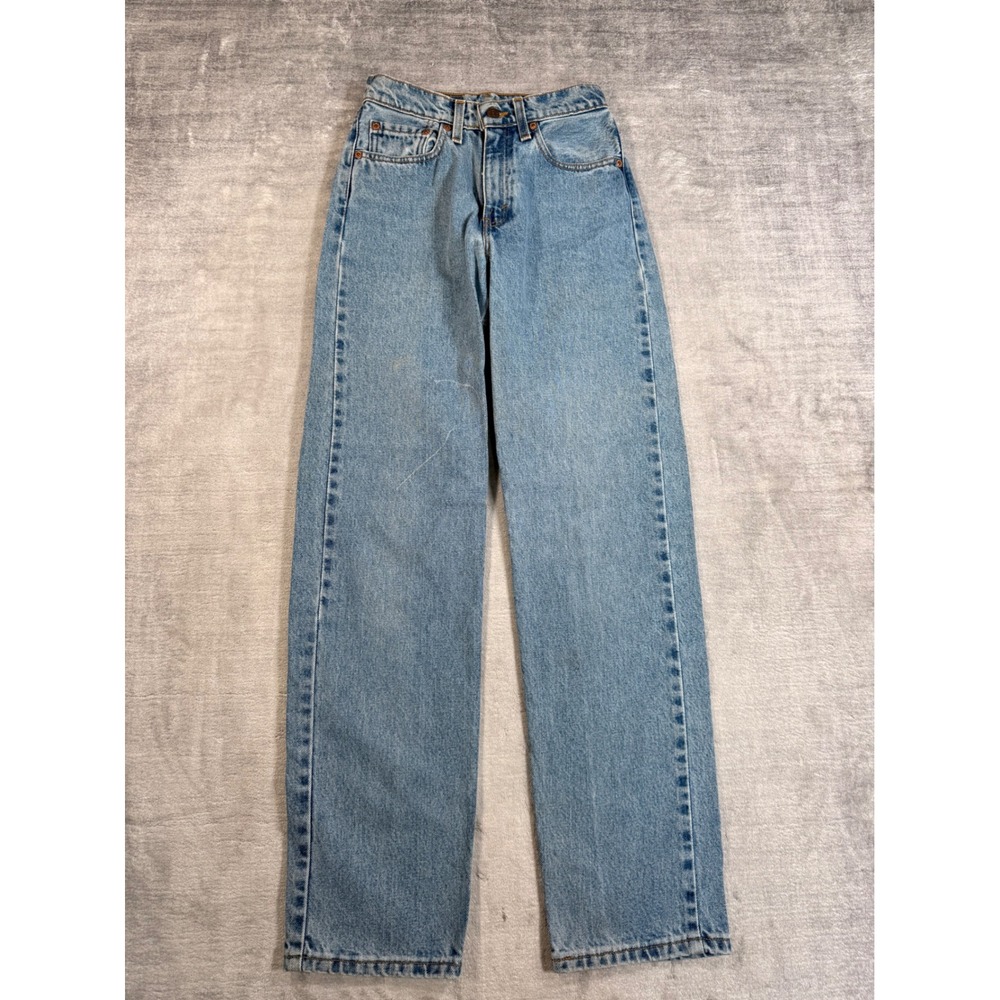 Levi's Jeans Womens 1 JR M Blue Light Wash 560 Loose Fit Straight Leg 90s